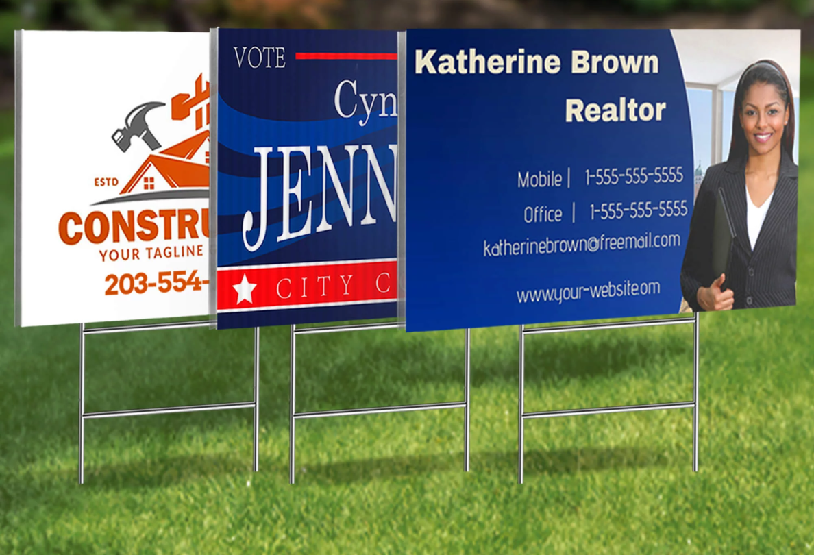 Custom Lawn signs